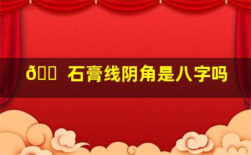 🐠 石膏线阴角是八字吗